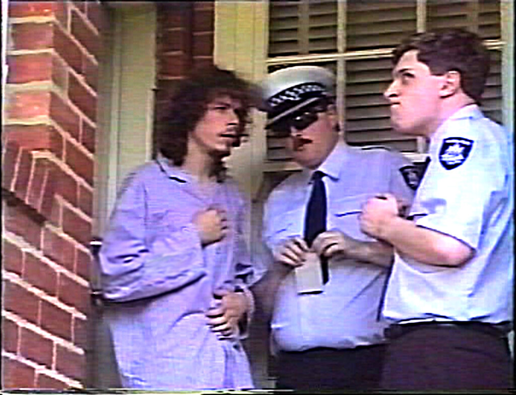 Wok, Peter and Matthew in the Random Breath Test sketch