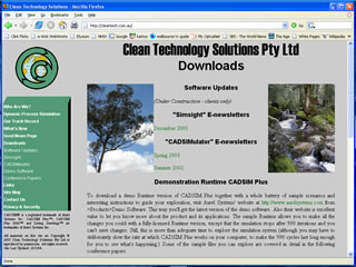 Cleantech web site