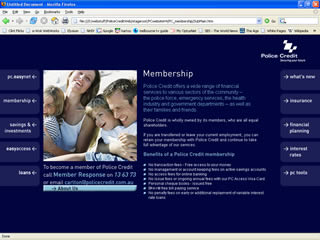 Police Credit web site (2003)